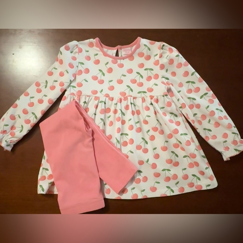 Stitchy Fish - Maraschino Memories Legging
Set, Pink - Size 4t